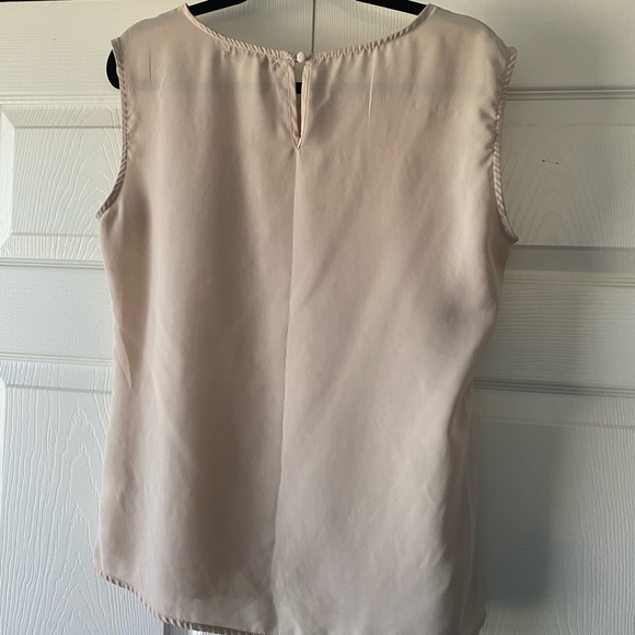 Light beige tank top with embroidery, medium - Picture 2 of 3